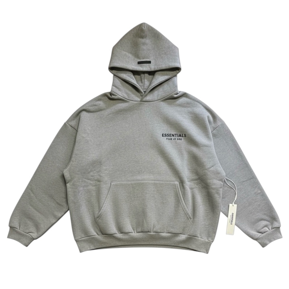 Fear of God Essentials Fleece Hoodie II - Heather Grey, Size L